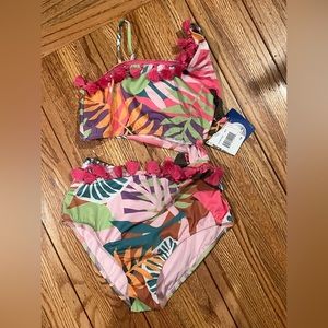 Heart and harmony two piece swim suit size 14 NWT